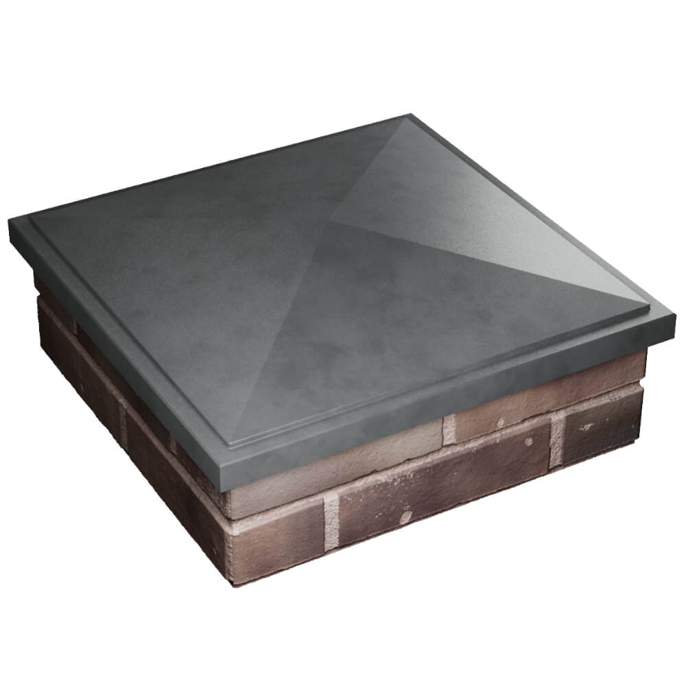 Колпак Zking БонаМоно Серый на столб 2х2 кирпича (515х515, 530х530мм) в Иркутске фото