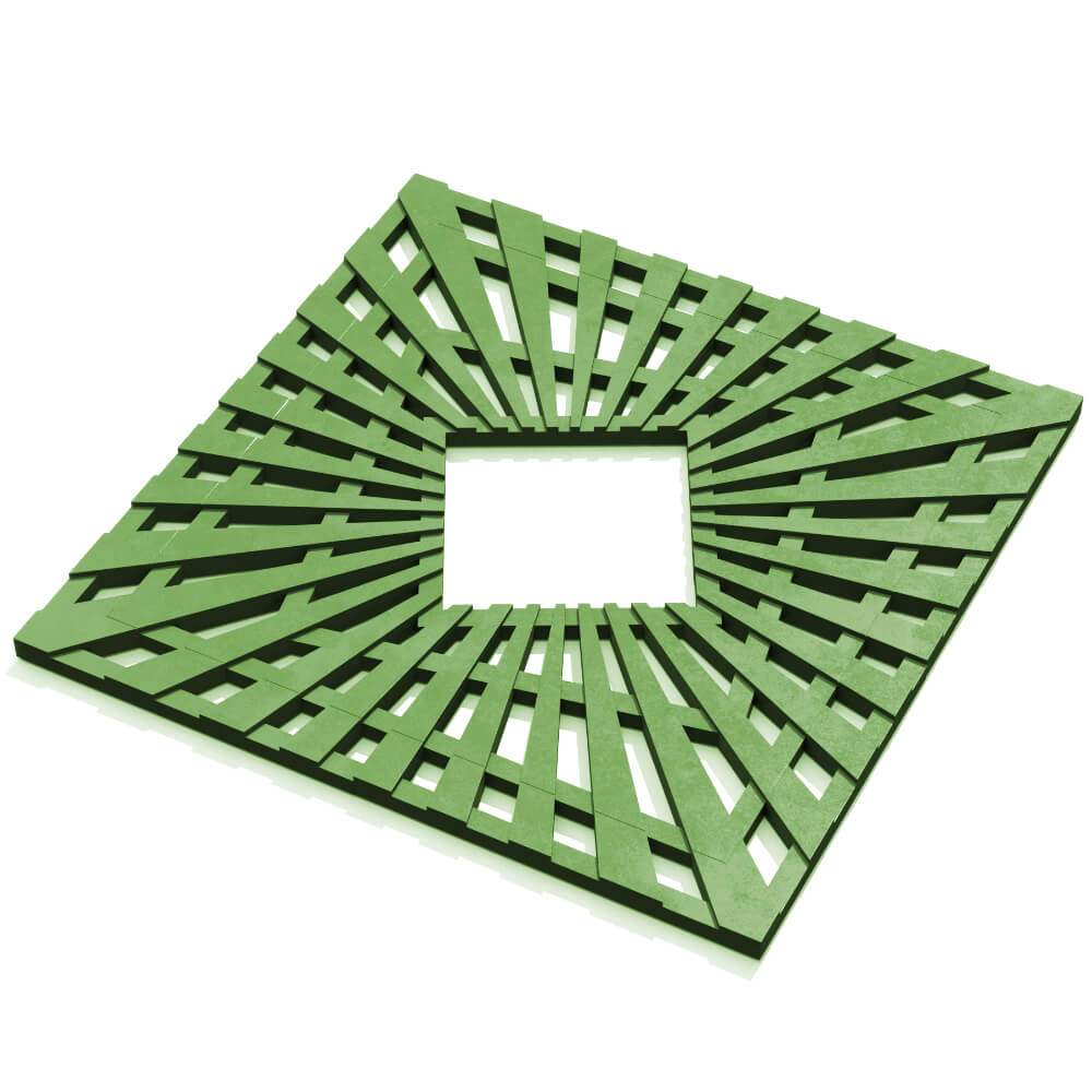 Приствольная решетка для дерева ZKING ATMOSPHERE 1.2х1.2м Зеленая в Иркутске фото