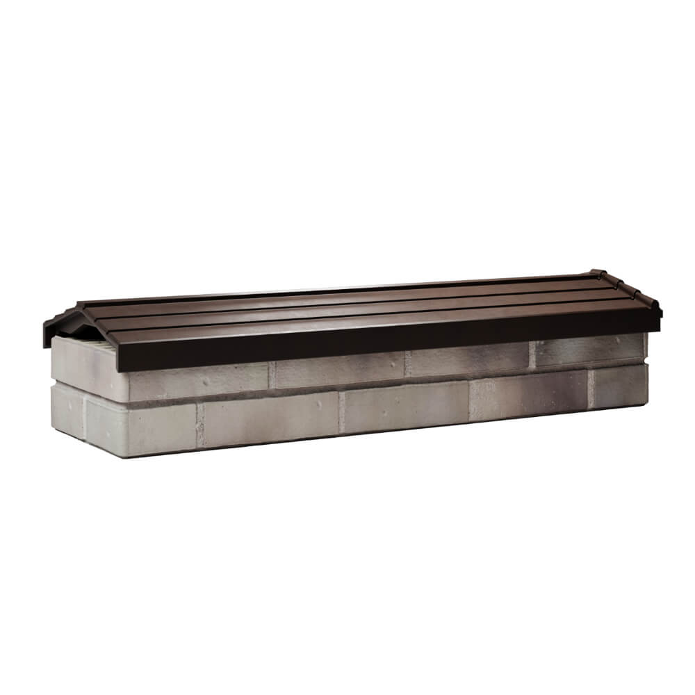 Парапет Zking Бона ХайТек Коричневый посадка на 0.5 кирпича (130мм) Иркутск фото