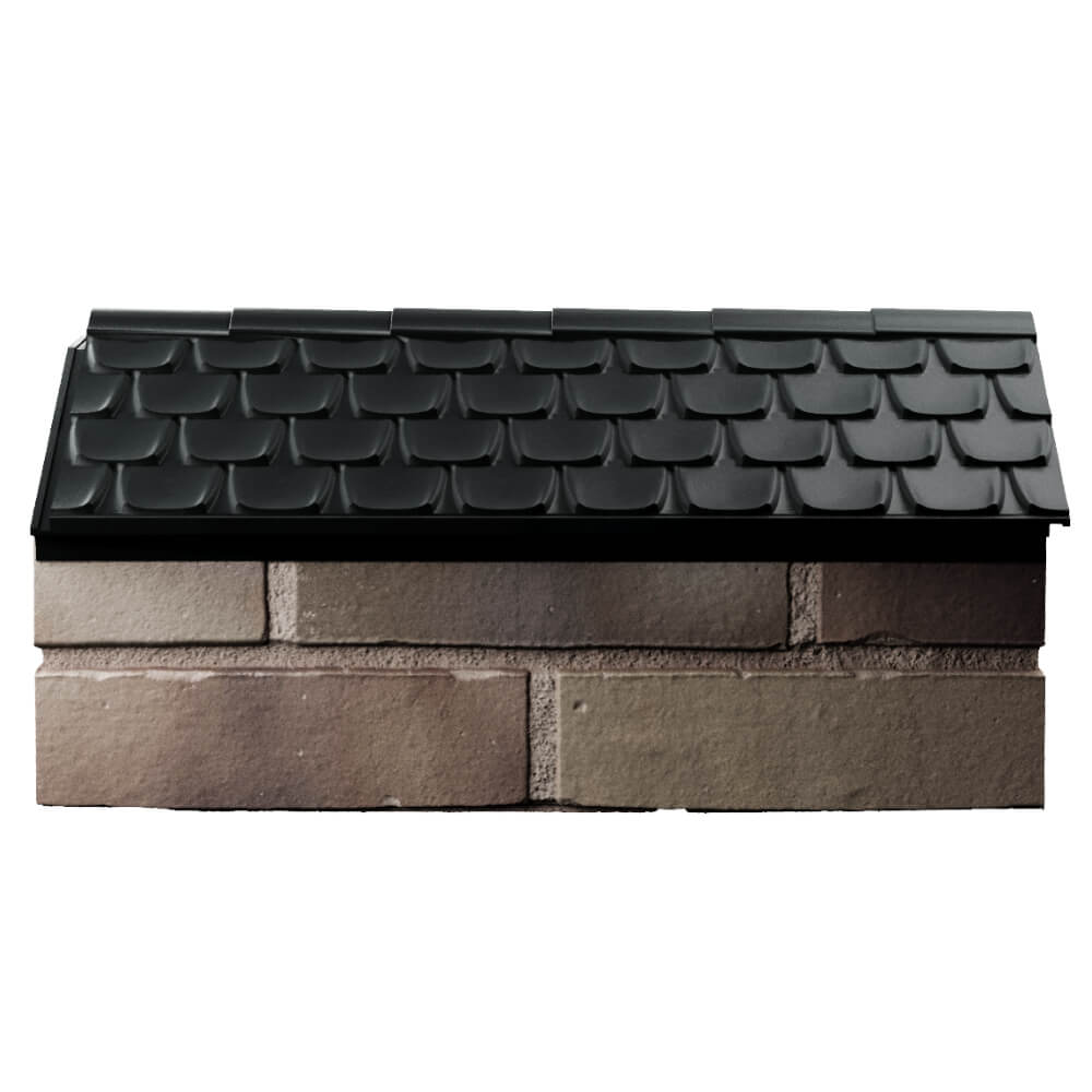 Парапет Zking Эльбрус Черный с посадкой на 1 кирпич (255мм) в Иркутске фото