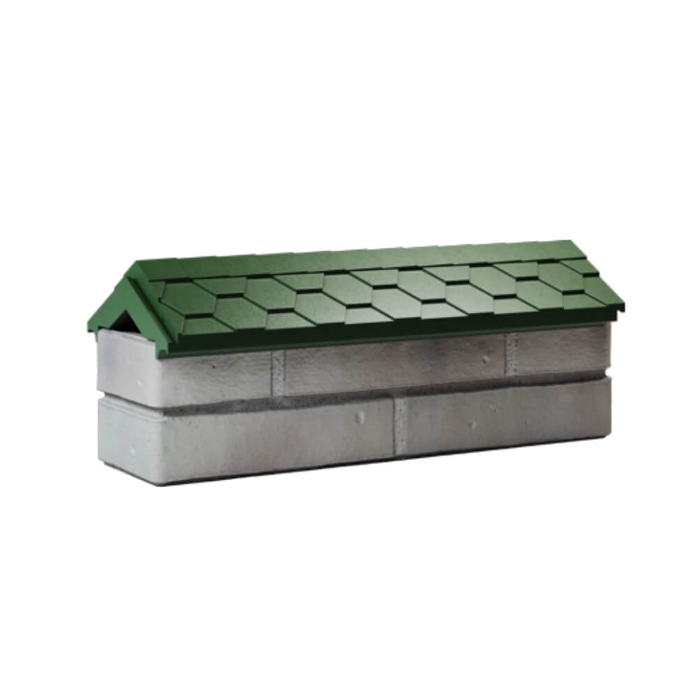 Парапет Zking Эверест Зеленый с посадкой на 0.5 кирпича (130мм) Иркутск фото