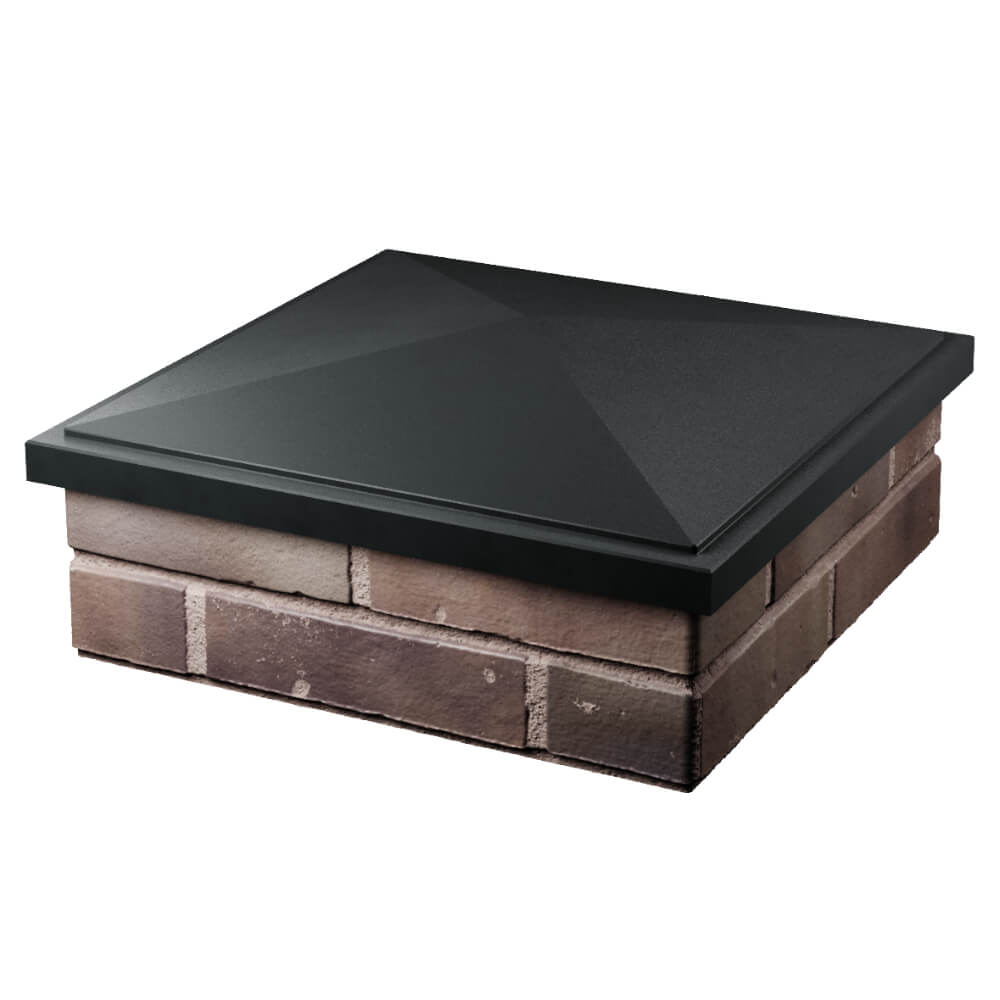 Колпак Zking БонаМоно Черный на столб 2х2 кирпича (515х515, 530х530мм) в Иркутске фото