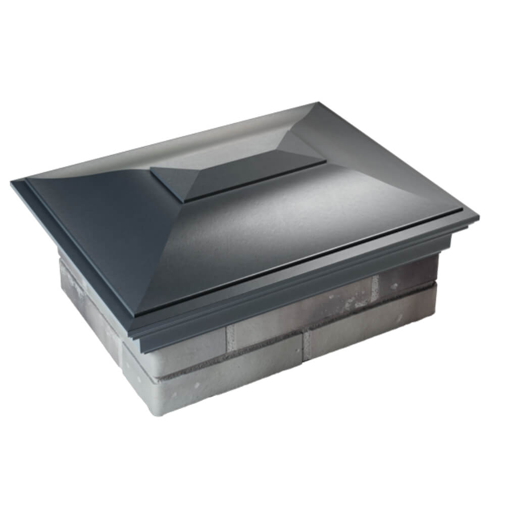 Колпак Zking Монблан Серый на столб 2х1.5 кирпича (515х385мм) Иркутск фото