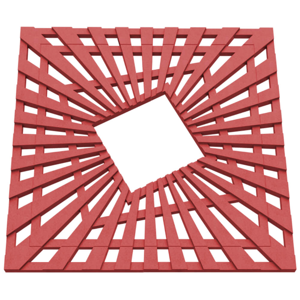 Приствольная решетка для дерева ZKING ATMOSPHERE 1.2х1.2м Красная в Иркутске фото