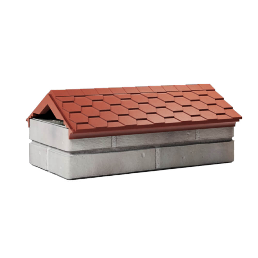 Парапет Zking Эверест Красный с посадкой на 1 кирпич (200/225/255мм) Иркутск фото