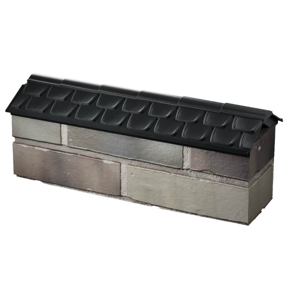 Парапет Zking Эльбрус Черный с посадкой на 0.5 кирпича (130мм) в Иркутске фото