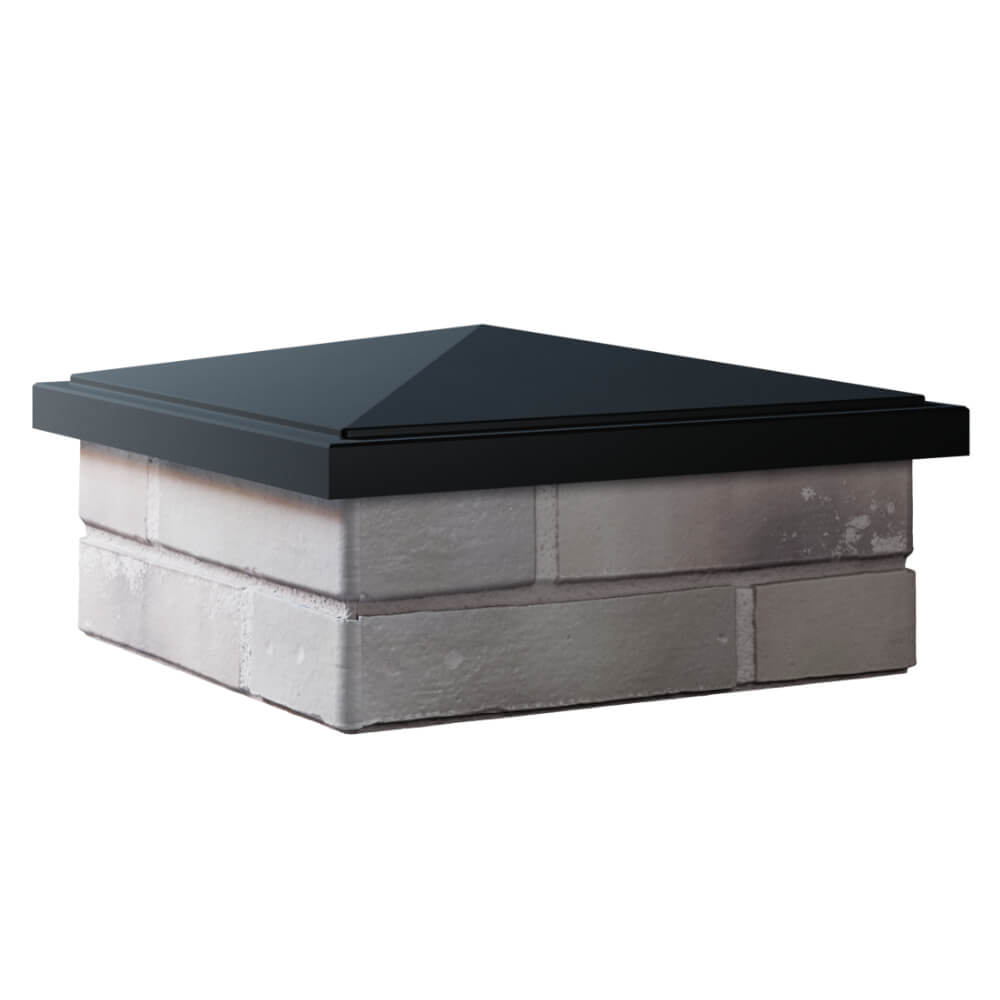 Колпак Zking БонаМоно Черный на столб 1.5х1.5 кирпича (385х385, 400х400мм) в Иркутске фото