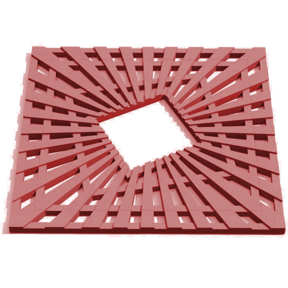 Приствольная решетка для дерева ZKING ATMOSPHERE 1.2х1.2м Красная Иркутск фото