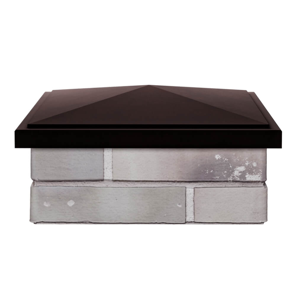 Колпак Zking БонаМоно Коричневый на столб 1.5х1.5 кирпича (385х385, 400х400мм) Иркутск фото