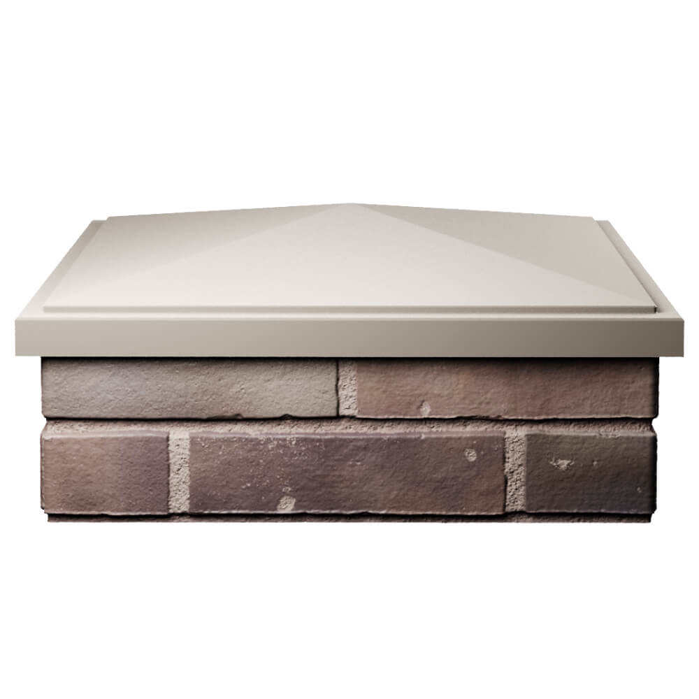 Колпак Zking БонаМоно Бежевый на столб 2х2 кирпича (515х515, 530х530мм) Иркутск фото