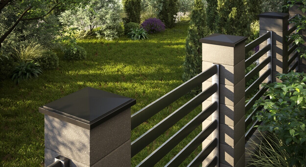 Колпак Zking БонаМоно Коричневый на столб 1.5х1.5 кирпича (385х385, 400х400мм) в Иркутске фото