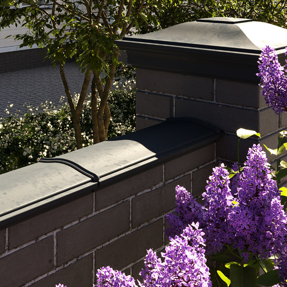 Парапет Zking Монблан Черный посадка на 0.5 кирпича (130мм) в Иркутске фото