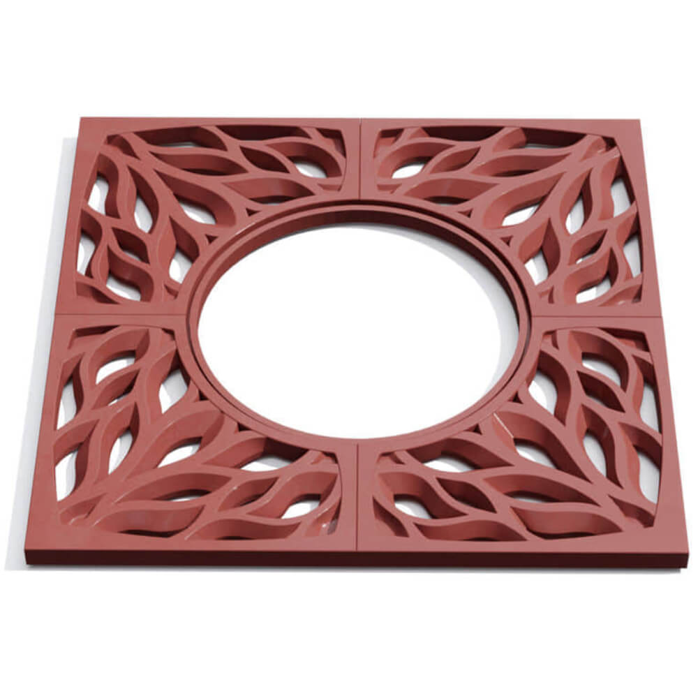 Приствольная решетка для дерева ZKING CRUST 1.2х1.2м Красная Иркутск фото