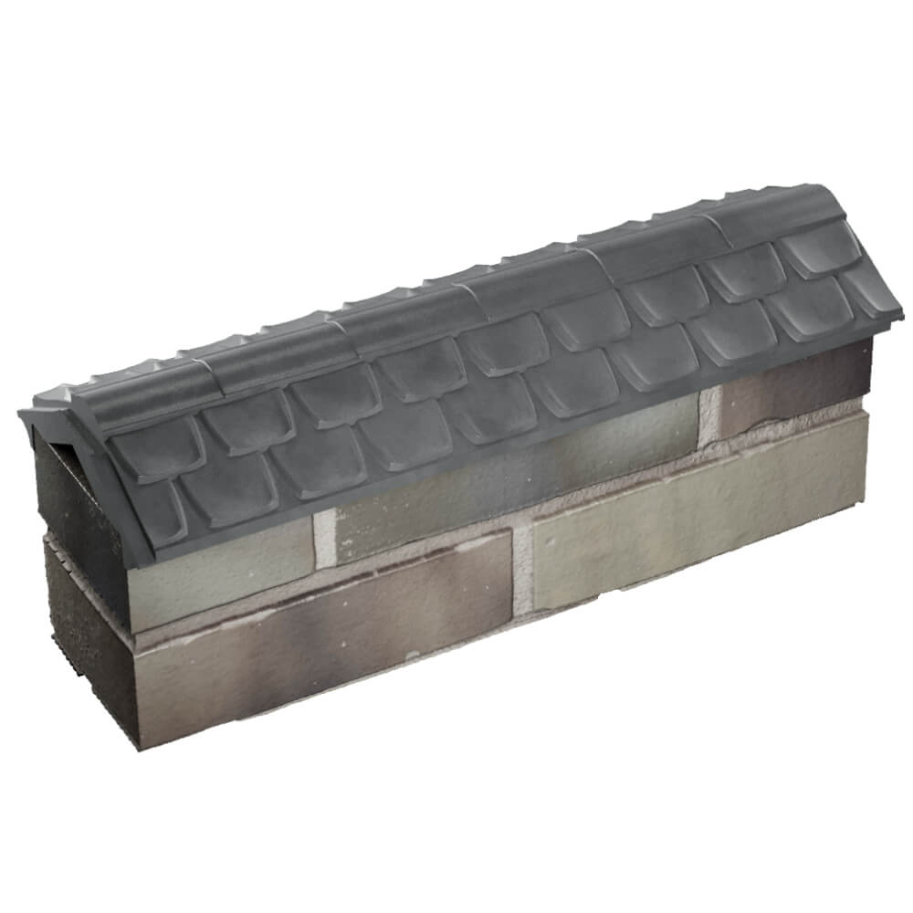 Парапет Zking Эльбрус Серый с посадкой на 0.5 кирпича (130мм) в Иркутске фото