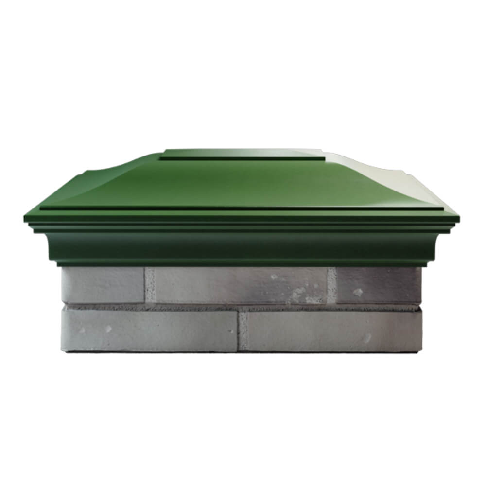 Колпак Zking Монблан Зеленый на столб 2х1.5 кирпича (515х385мм) в Иркутске фото