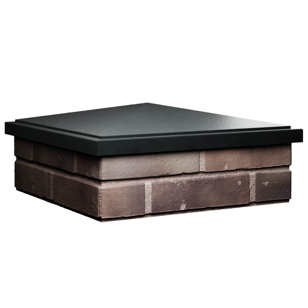 Колпак Zking БонаМоно Черный на столб 2х2 кирпича (515х515, 530х530мм) в Иркутске фото