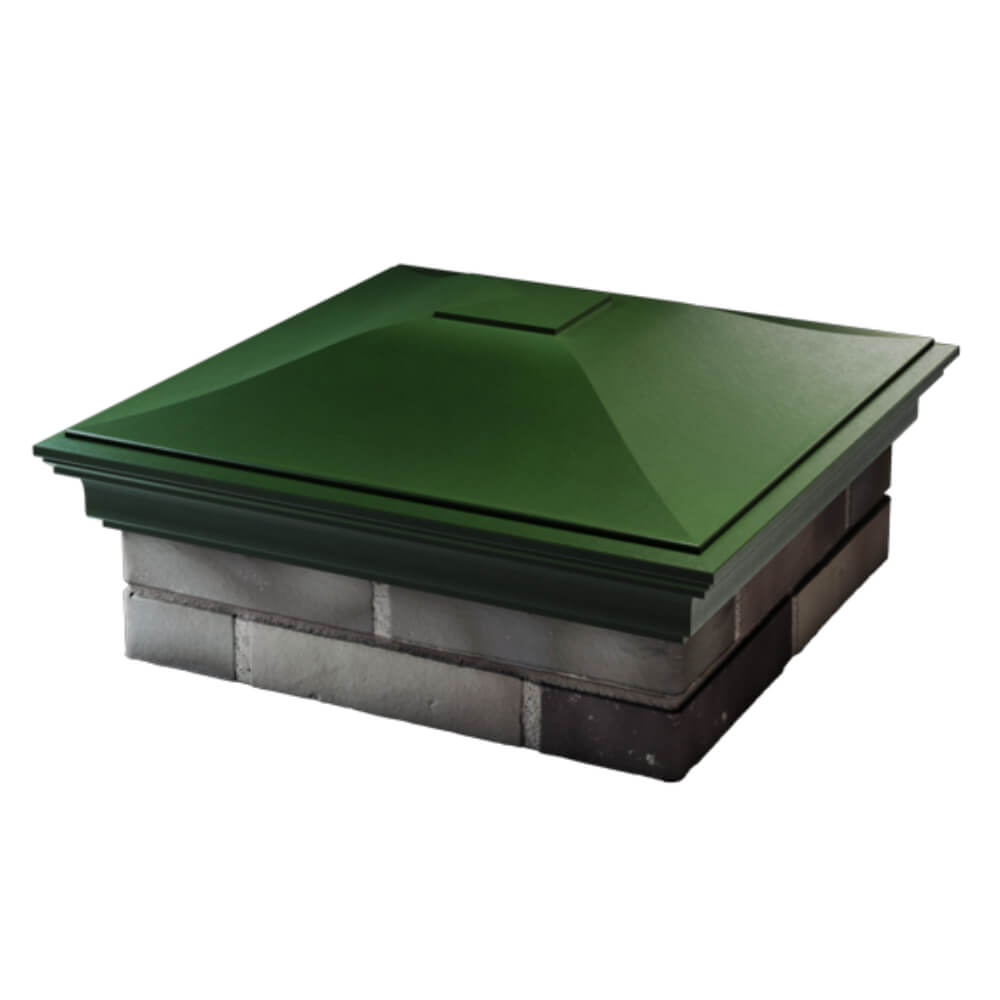 Колпак Zking Монблан Зеленый на столб 2х2 кирпича (515х515мм) в Иркутске фото