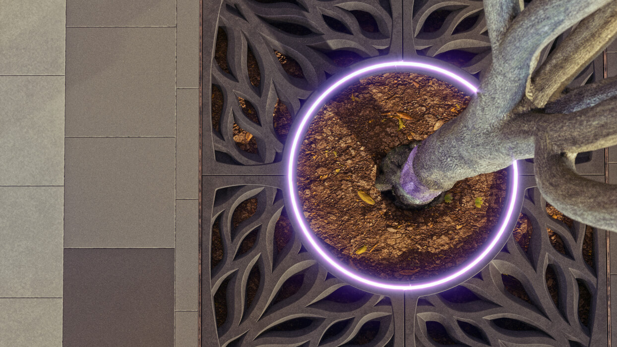 Приствольная решетка для дерева ZKING CRUST 1.2х1.2м Черная в Иркутске фото