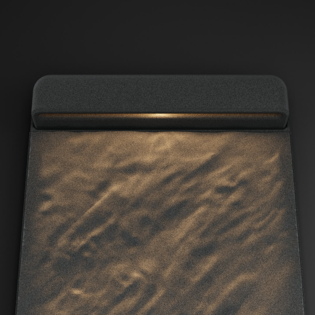 LED Светильник для шаговой плиты STONE Графитовый Серый 330х75х98мм в Иркутске фото