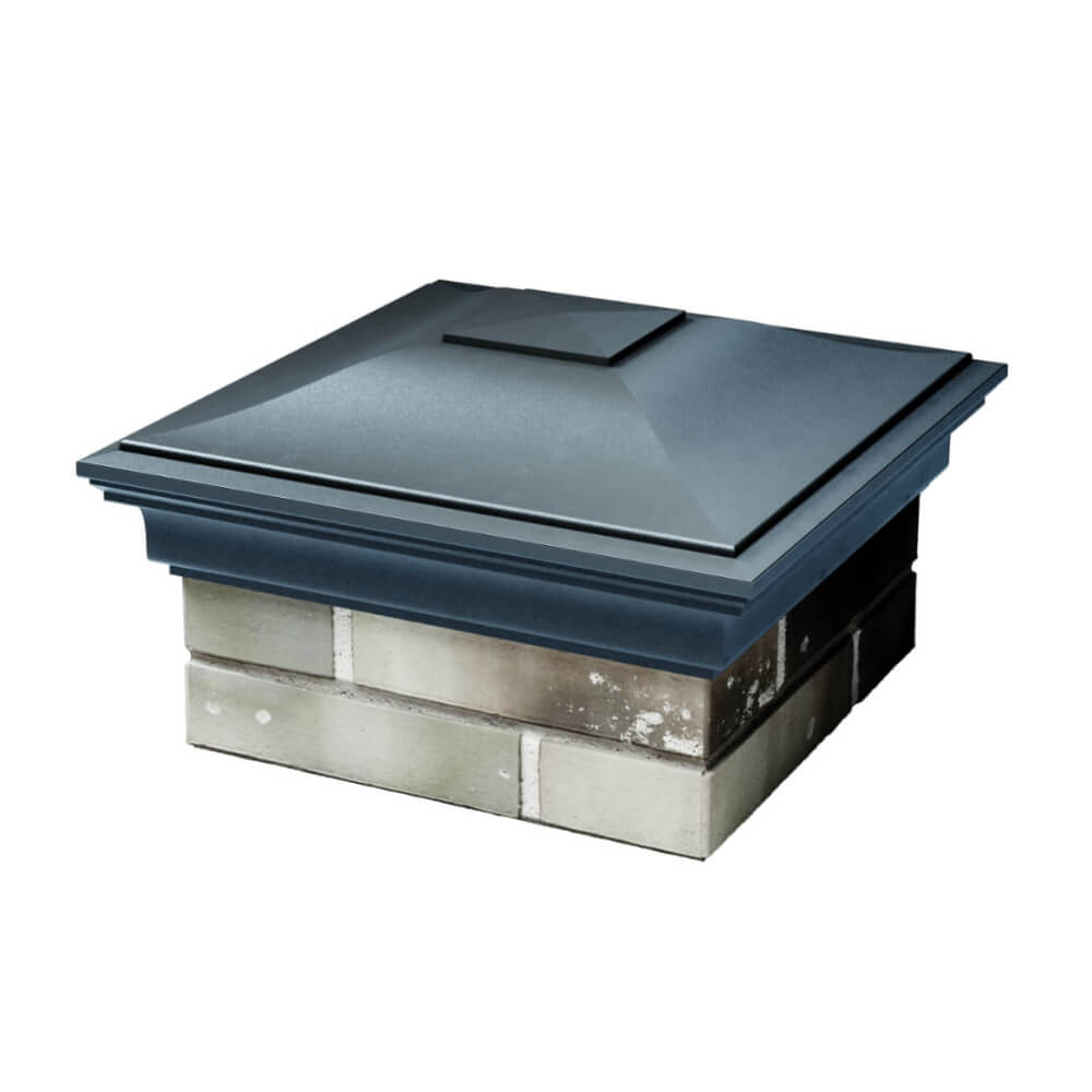 Колпак Zking Монблан Серый на столб 1.5х1.5 еврокирпича 0.7НФ (355х355мм) в Иркутске фото