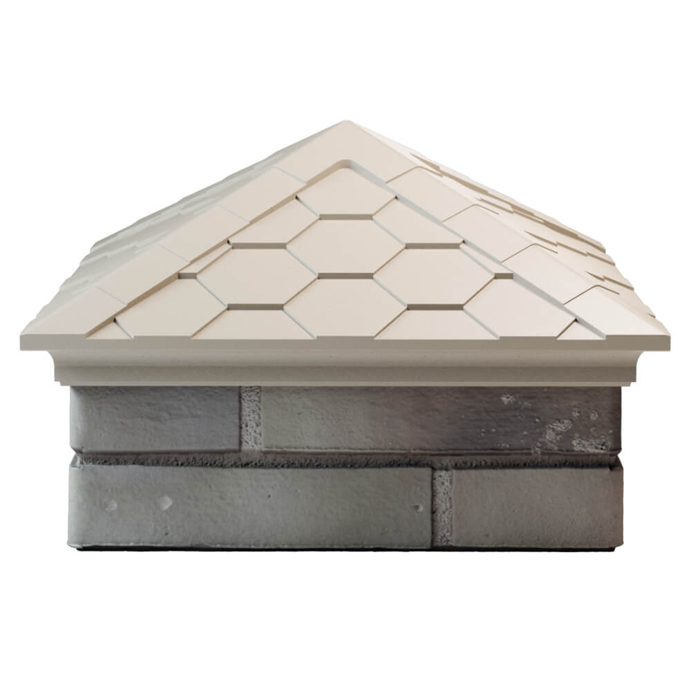 Колпак Zking Эверест Бежевый на столб 1.5х1.5 кирпича (390х390мм) Иркутск фото