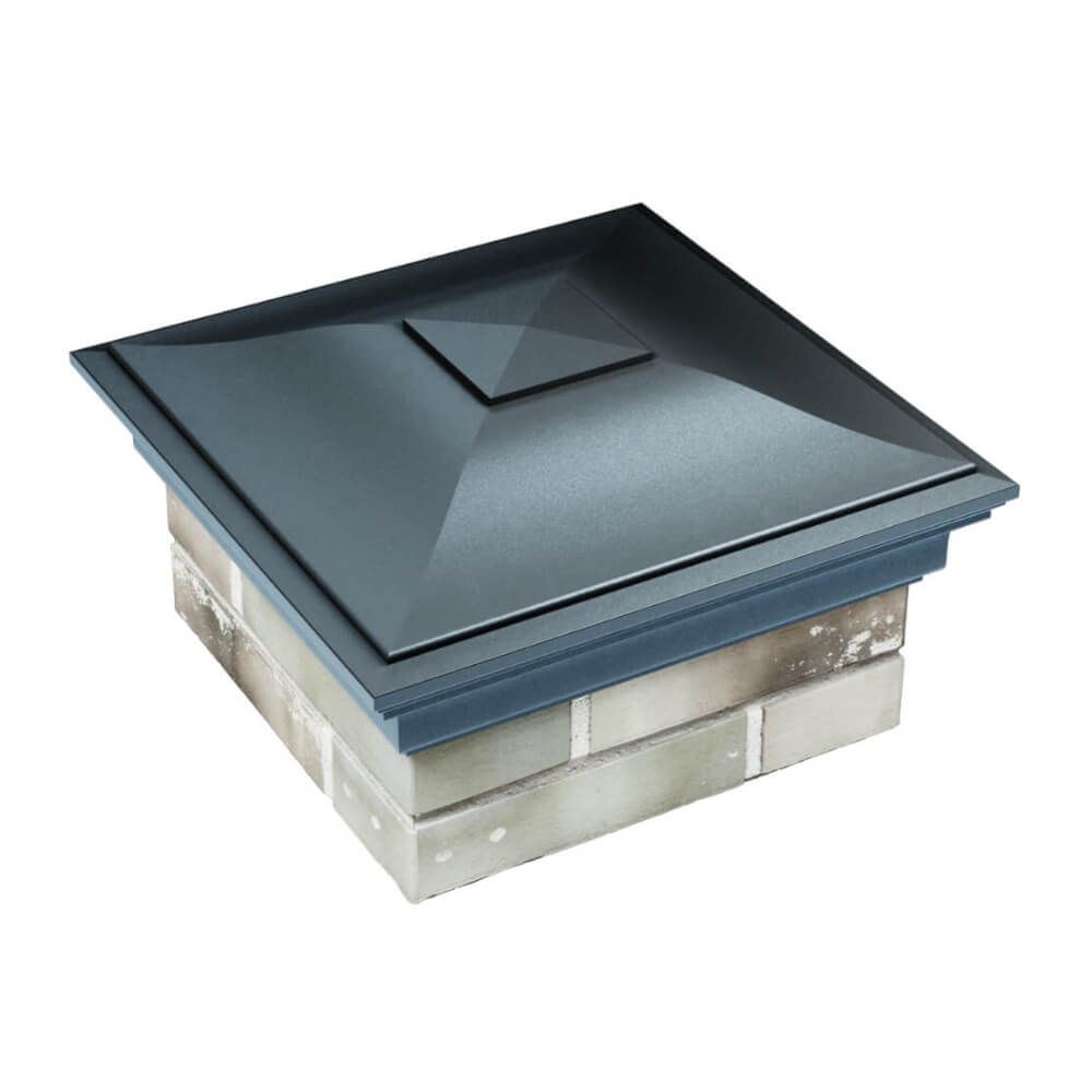 Колпак Zking Монблан Серый на столб 1.5х1.5 еврокирпича 0.7НФ (355х355мм) в Иркутске фото