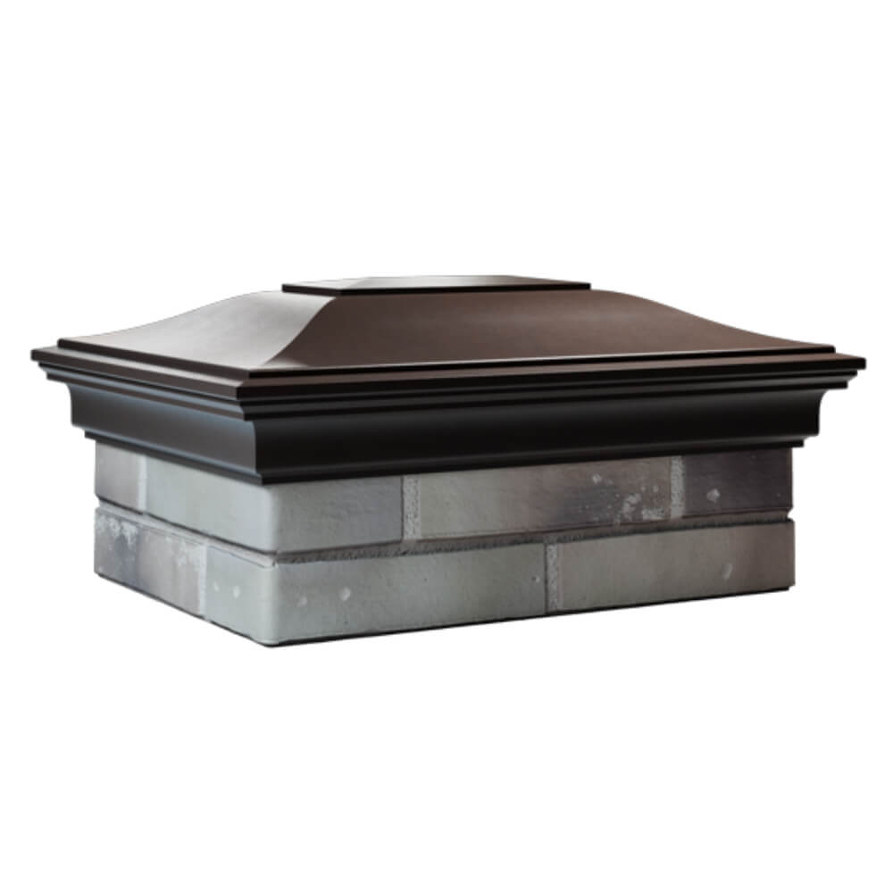 Колпак Zking Монблан Коричневый на столб 2х1.5 кирпича (515х385мм) в Иркутске фото