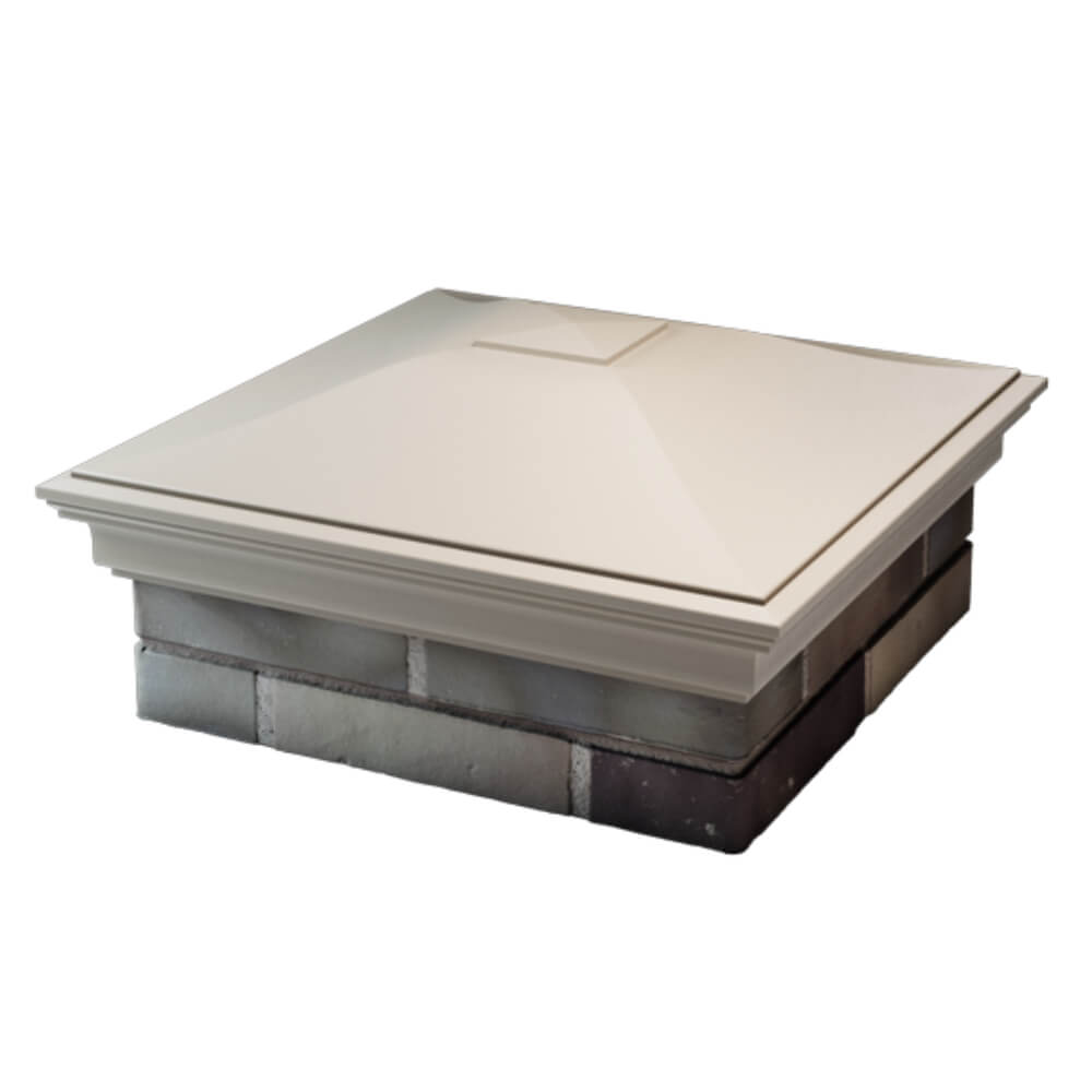 Колпак Zking Монблан Бежевый на столб 2х2 кирпича (515х515мм) в Иркутске фото