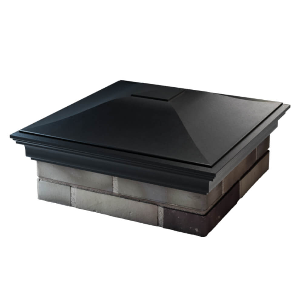 Колпак Zking Монблан Черный на столб 2х2 кирпича (515х515мм) в Иркутске фото