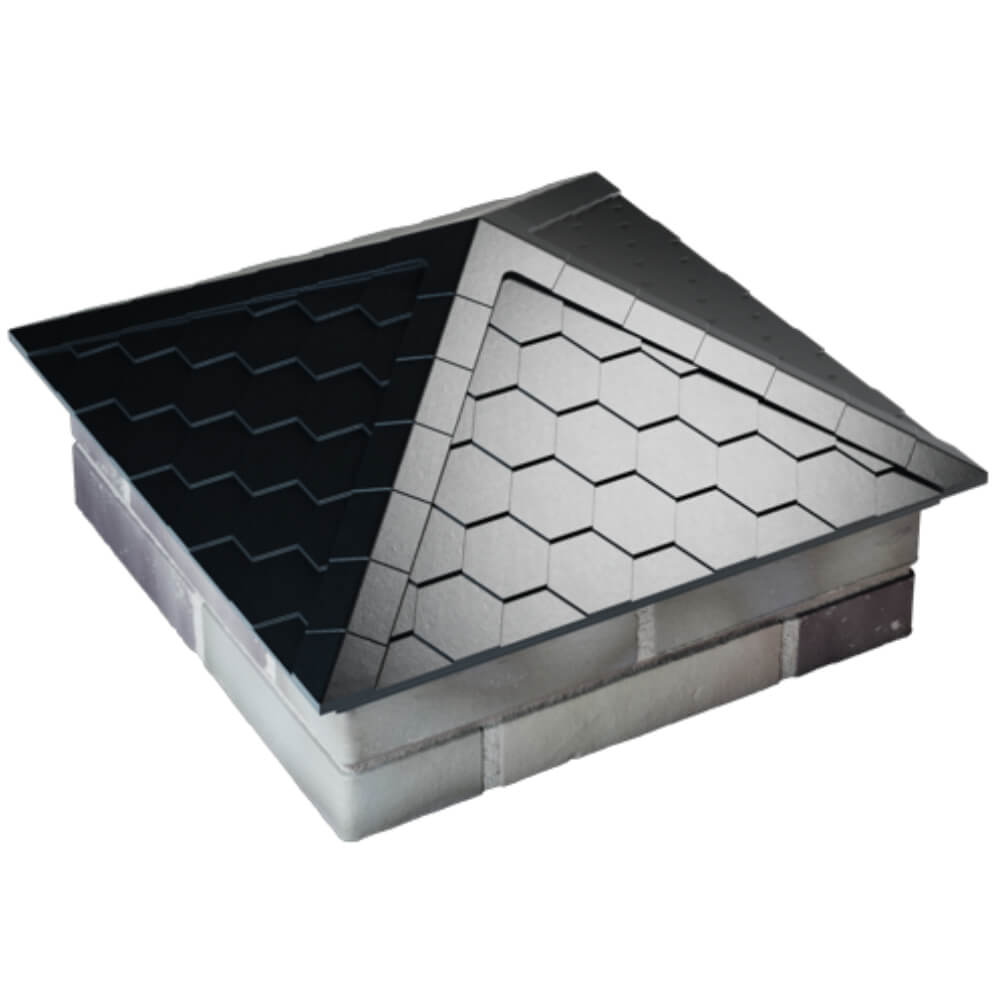 Колпак Zking Эверест Черный на столб 2х2 кирпича (535х535мм) Иркутск фото