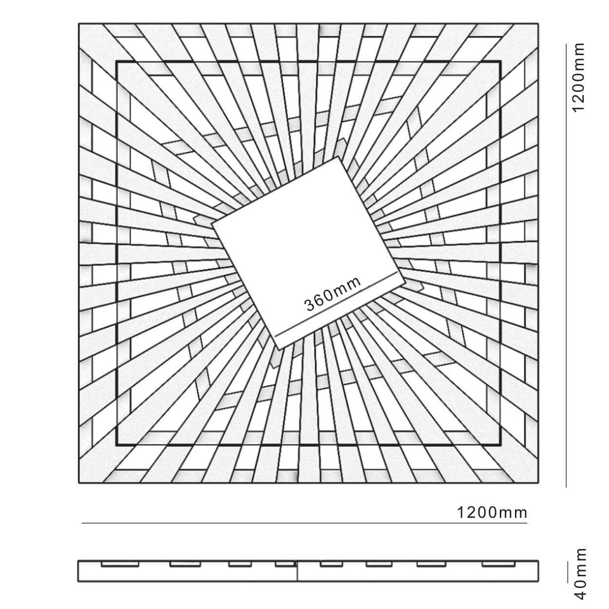 Приствольная решетка для дерева ZKING ATMOSPHERE 1.2х1.2м Черная в Иркутске фото