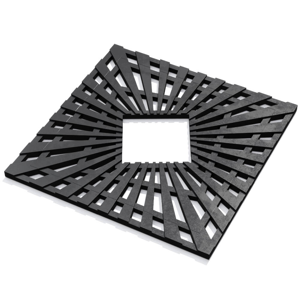 Приствольная решетка для дерева ZKING ATMOSPHERE 1.2х1.2м Черная в Иркутске фото