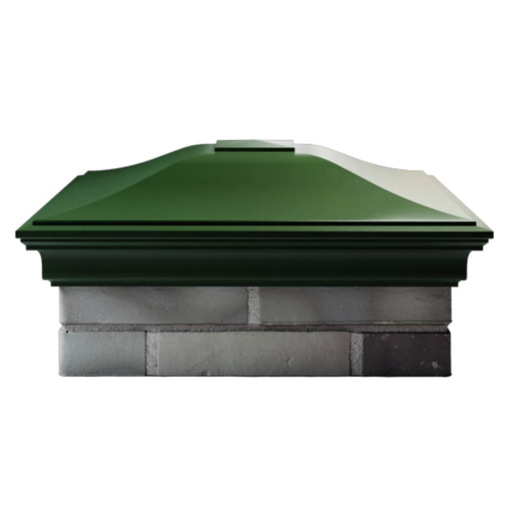 Колпак Zking Монблан Зеленый на столб 2х2 кирпича (515х515мм) в Иркутске фото