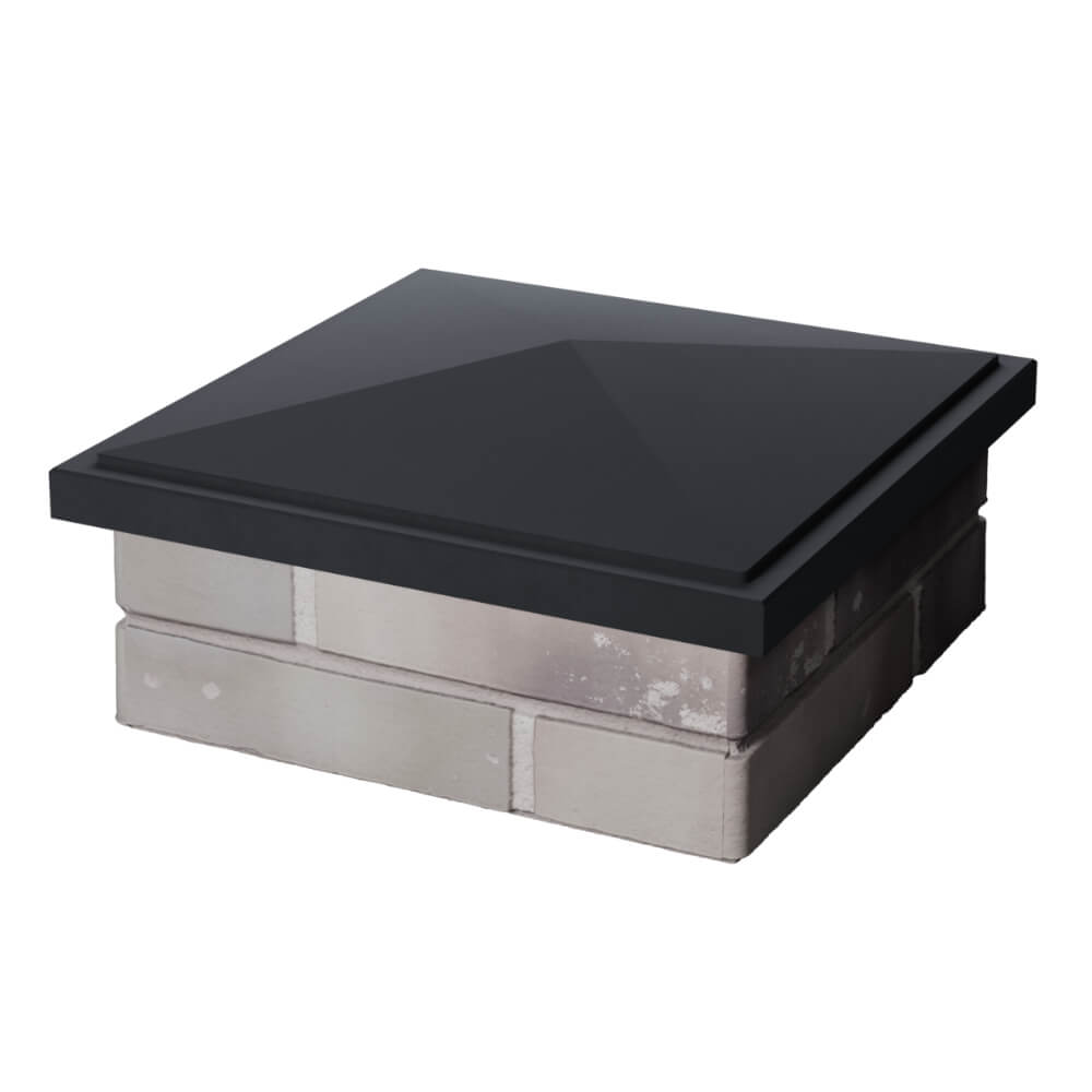 Колпак Zking БонаМоно Серый на столб 1.5х1.5 кирпича (385х385, 400х400мм) в Иркутске фото