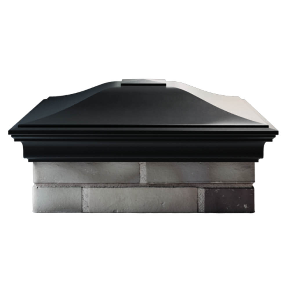 Колпак Zking Монблан Черный на столб 2х2 кирпича (515х515мм) в Иркутске фото