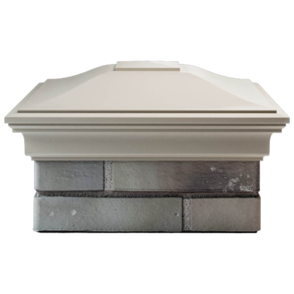 Колпак Zking Монблан Бежевый на столб 1.5х1.5 кирпича (385х385мм) Иркутск фото