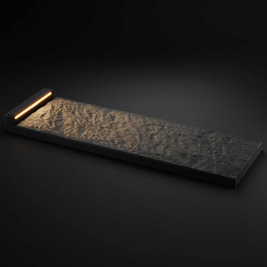 LED Светильник для шаговой плиты STONE Графитовый Серый 330х75х98мм в Иркутске фото