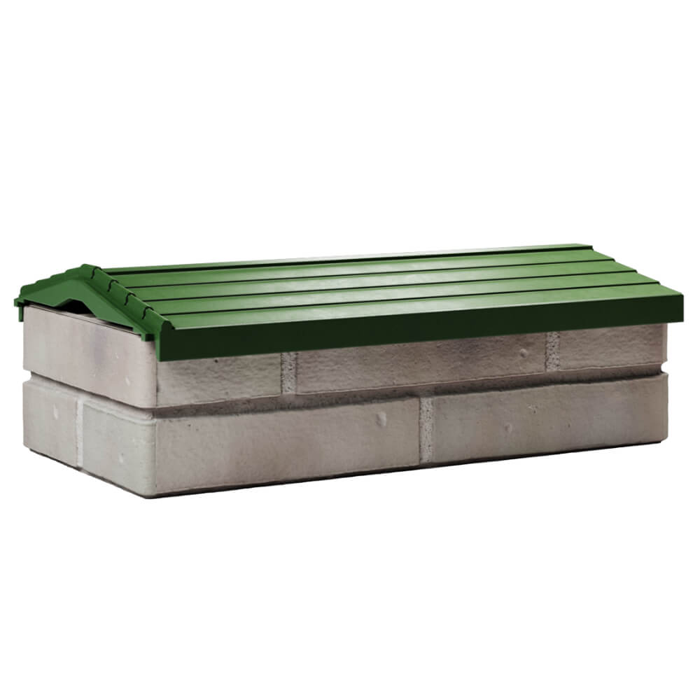 Парапет Zking Бона ХайТек Зеленый с посадкой на 1 кирпич (200/225/255мм) Иркутск фото