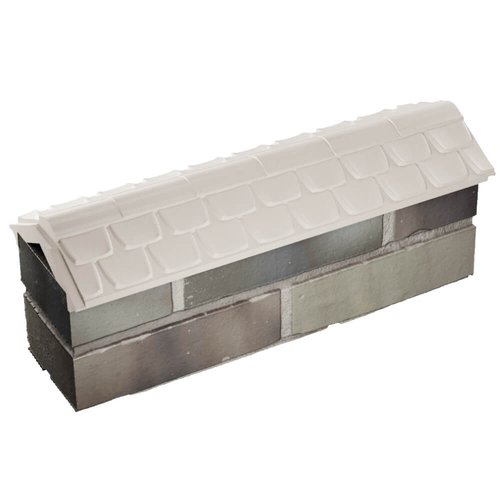 Парапет Zking Эльбрус Бежевый с посадкой на 0.5 кирпича (130мм) в Иркутске фото