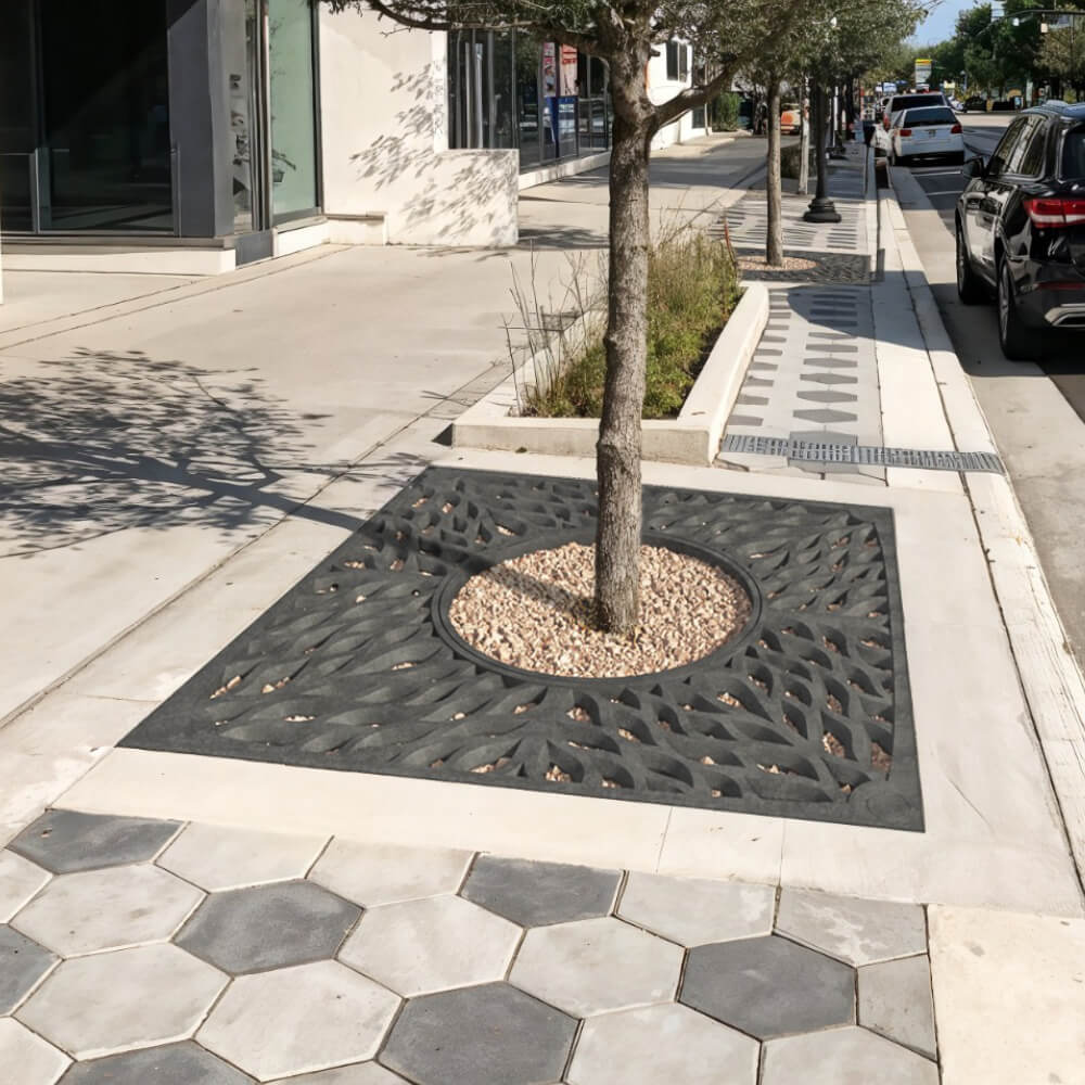 Приствольная решетка для дерева ZKING CRUST 2х2м Черная в Иркутске фото