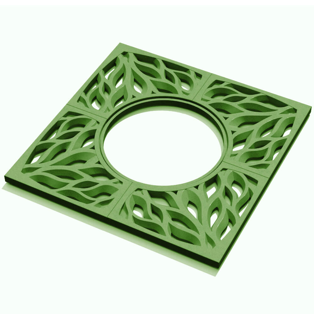 Приствольная решетка для дерева ZKING CRUST 1.2х1.2м Зеленая в Иркутске фото