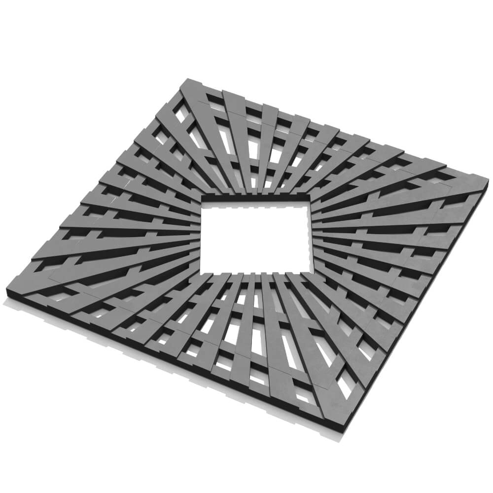 Приствольная решетка для дерева ZKING ATMOSPHERE 1.2х1.2м Серая в Иркутске фото