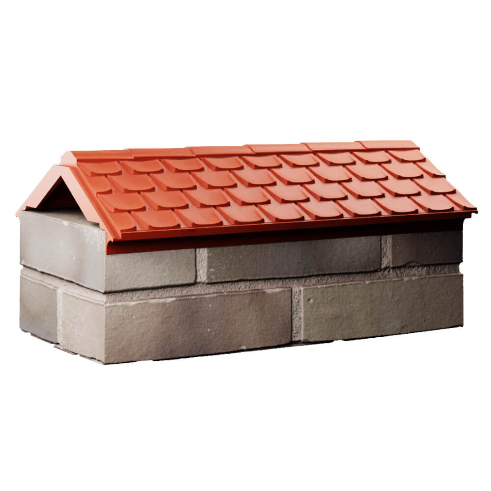 Парапет Zking Эльбрус Красный с посадкой на 1 кирпич (255мм) Иркутск фото