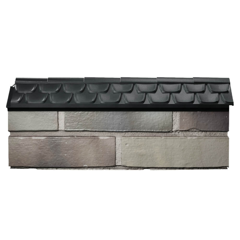 Парапет Zking Эльбрус Черный с посадкой на 0.5 кирпича (130мм) в Иркутске фото