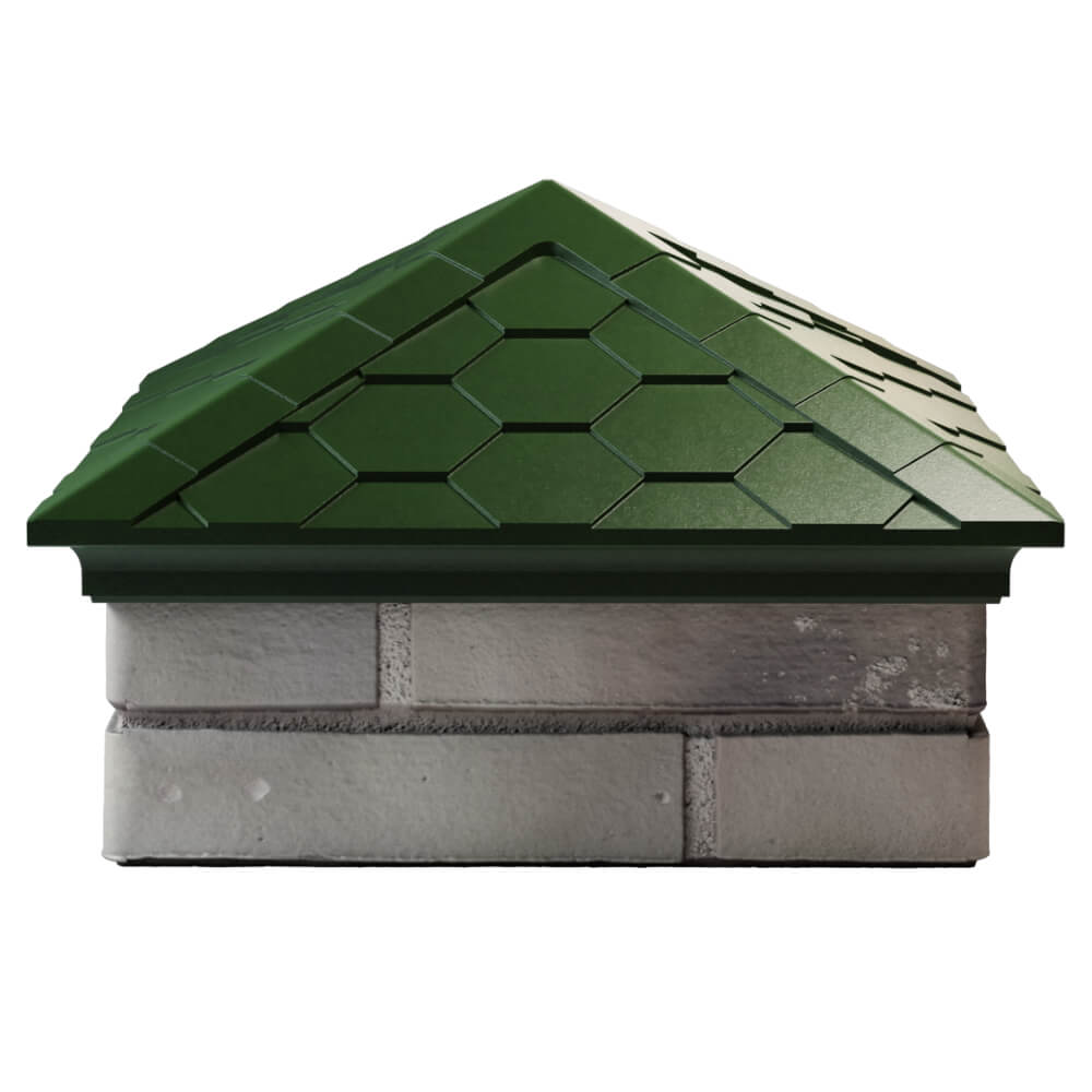 Колпак Zking Эверест Зеленый на столб 1.5х1.5 кирпича (390х390мм) Иркутск фото